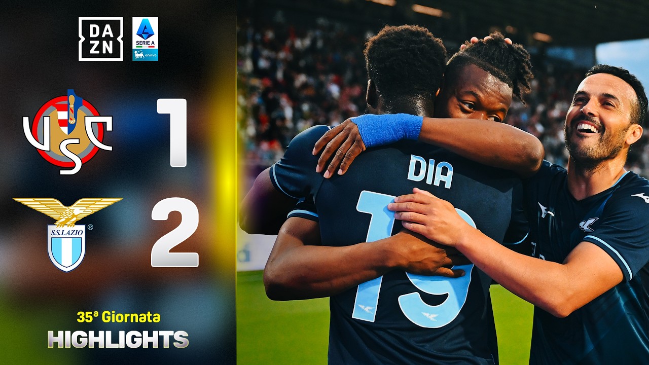 BONAZZOLI non basta, NOSLIN e ISAKSEN la ribaltano: Cremonese-Lazio 1-2 | Serie A | DAZN Highlights
