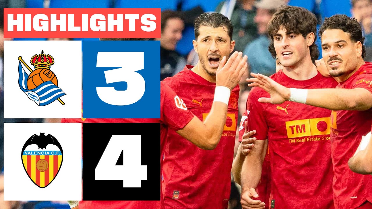 Real Sociedad vs Valencia 3-4: Comeback Dramatis 7 Gol, Los Che Amankan Keselamatan