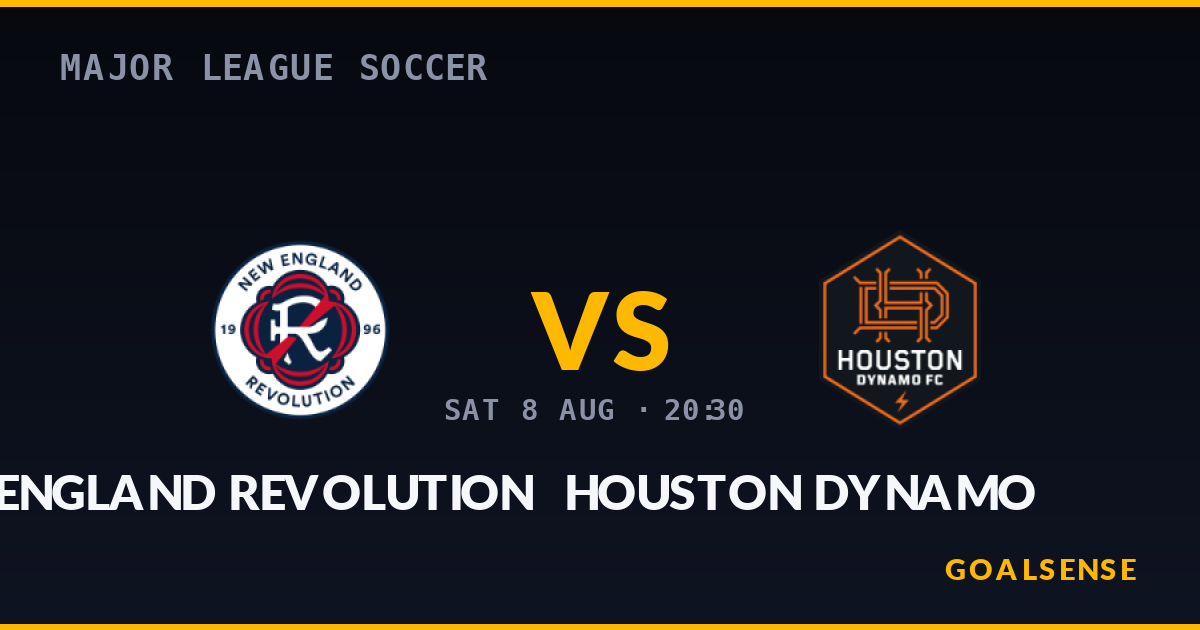 Prediksi New England Revolution vs Houston Dynamo: Duel Sengit di Gillette Stadium