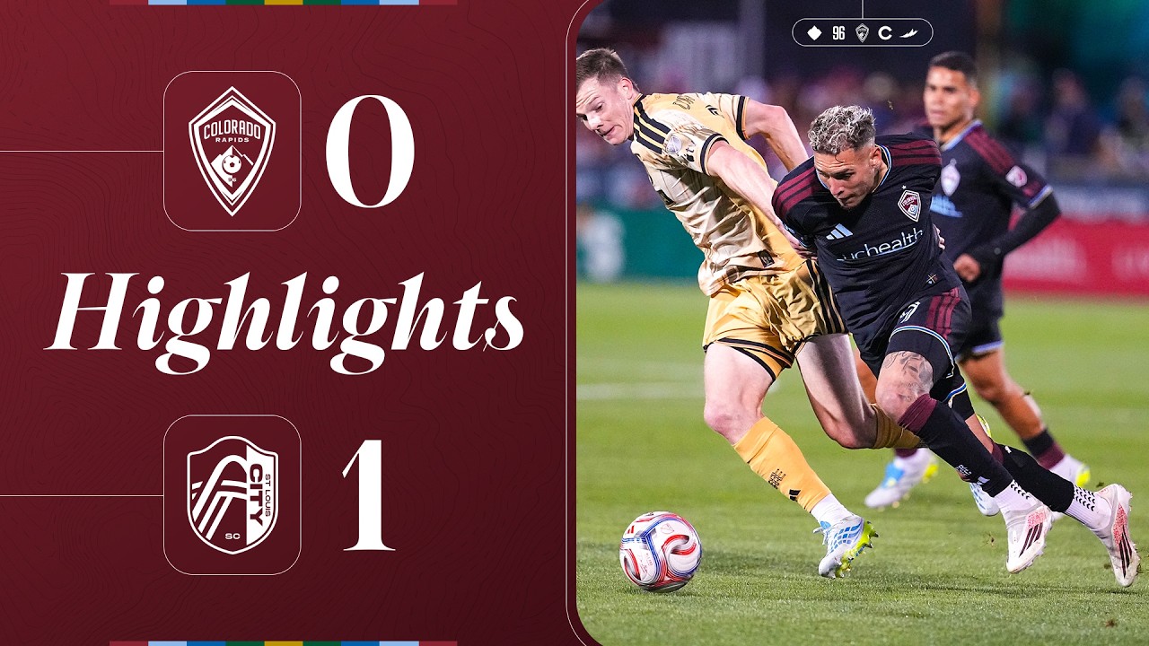 Highlights | 10-man Rapids fall to St. Louis CITY SC at home