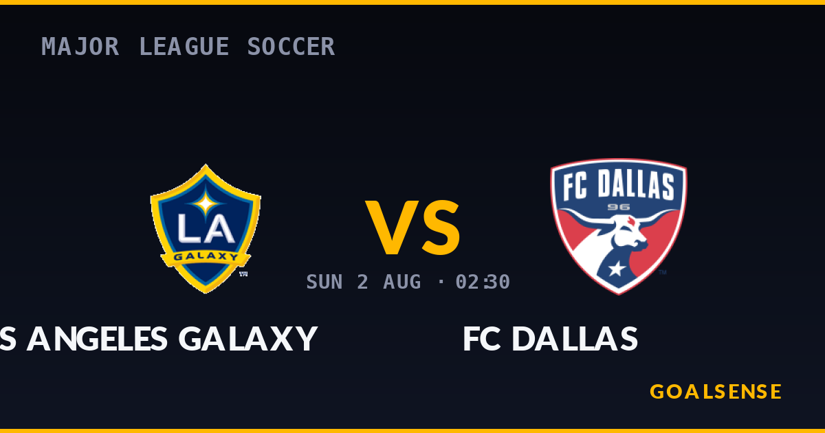 Prediksi LA Galaxy vs FC Dallas: Tamu Diunggulkan Meski Laga Penuh Gol