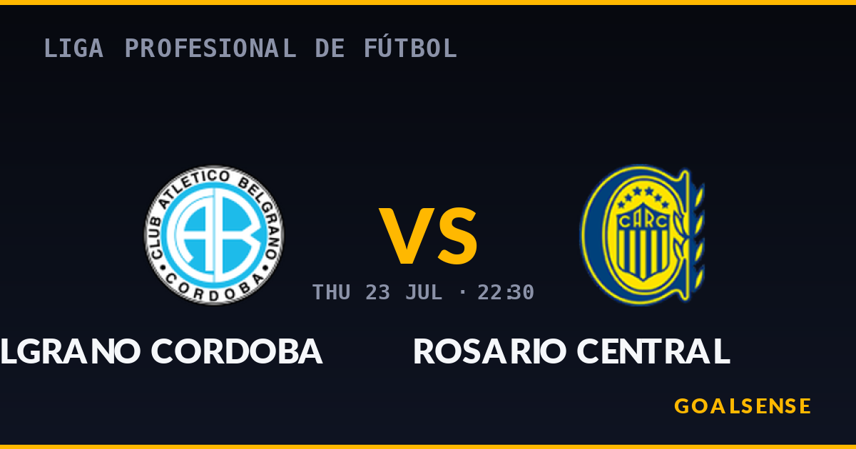 Belgrano vs Rosario Central: Clausura title race fires up in Cordoba