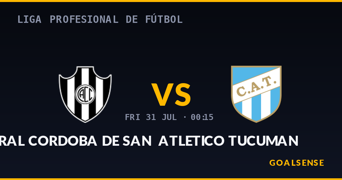Central Cordoba vs Atletico Tucuman: Duel Sengit Penghuni Basement Liga Profesional