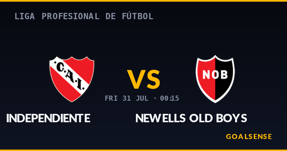 Prediksi Independiente vs Newell's Old Boys: Tuan Rumah Diunggulkan di Clausura