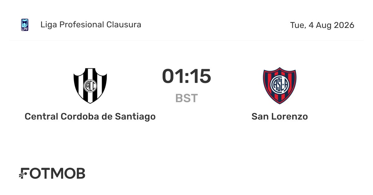 Prediksi Central Córdoba vs San Lorenzo: Duel Sengit di Santiago del Estero