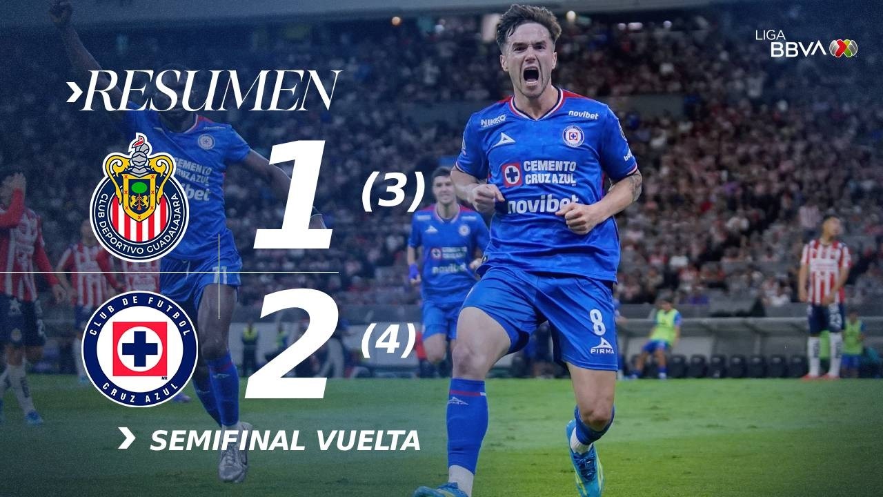Chivas 1-2 Cruz Azul RESUMEN Semifinales Vuelta | ¡La Máquina a la Final del CL 2026! 🚂